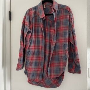 Free People oversized flannel - size small